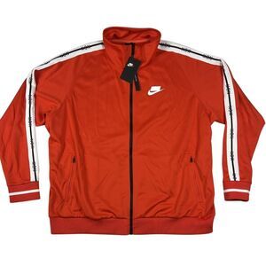 Nike Jacket Mens 2XL NSW Activewear Red Tribute Track Zip Up Athletic Sportswear